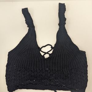 Forever 21 Knit Top, in black, size XL